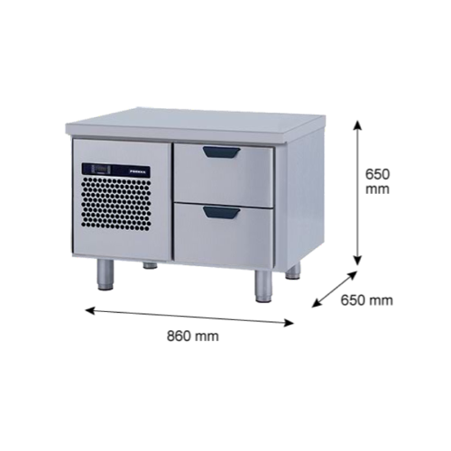 Porkka - Grillkylbänk GNL - Kylaggregat, 1 Modul - Mått: 860 x 650 x 650 mm - 5