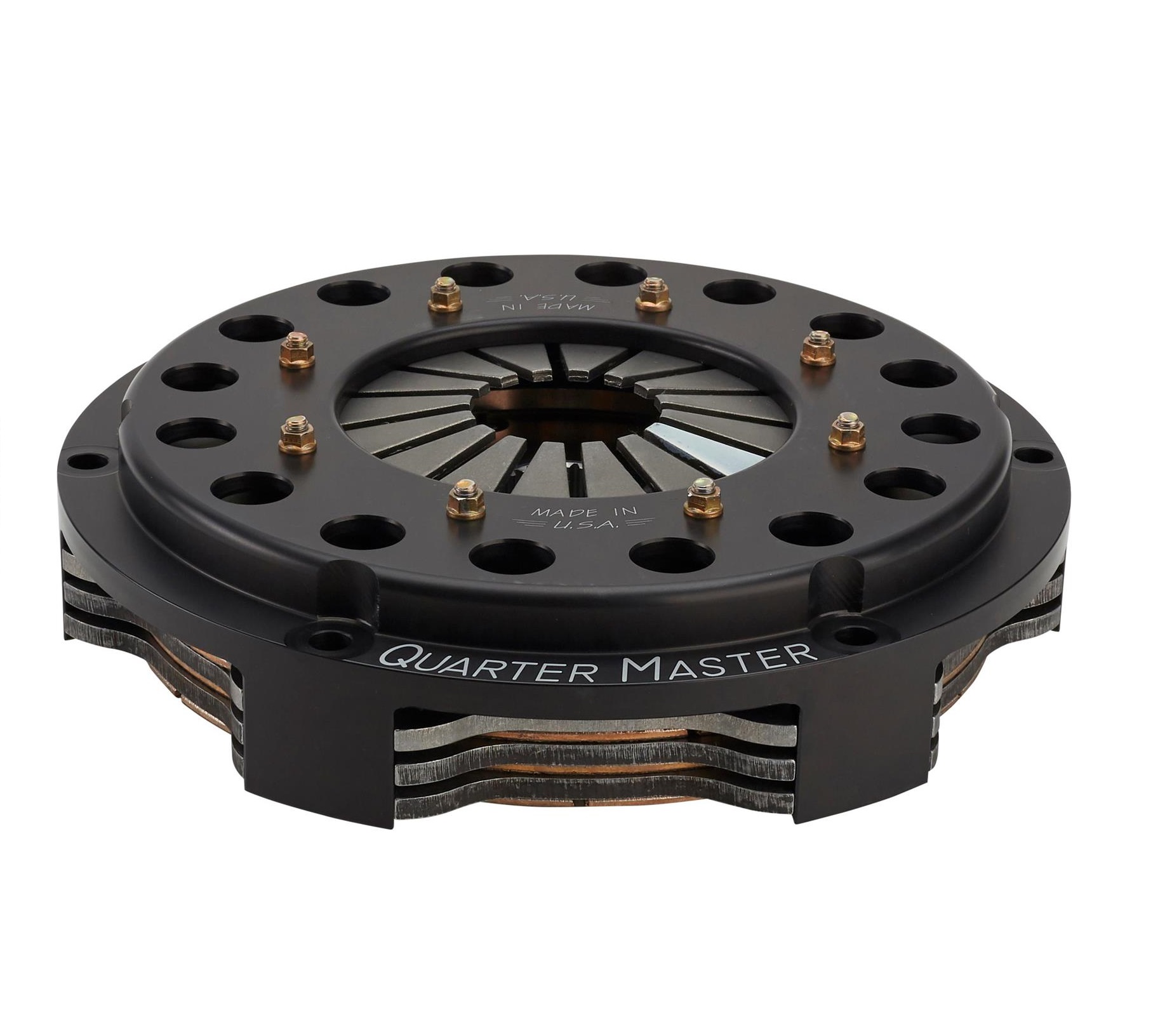 Quarter Master V-Drive 7.25" 2-Skivig Rallykopplings paket med Billetsvänghjul till Volvo Modular Vitmotor