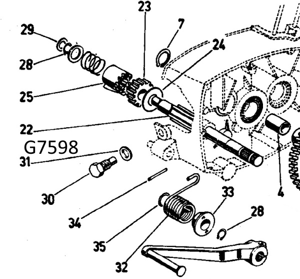 G7598 Aluminum Unterlegscheibe Schraube Motor, Gilera Touring NOS - 2