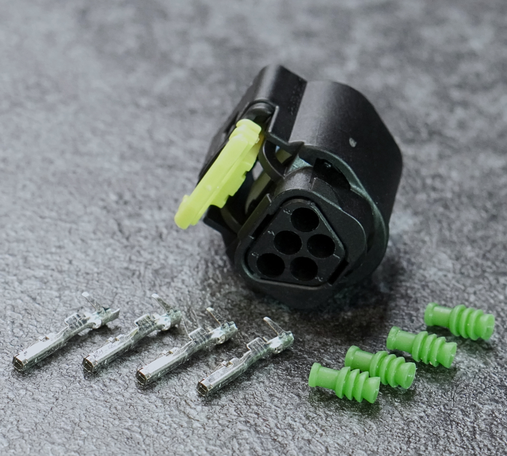 Connector 5-pin socket Bosch pressure/temp sensor - 2