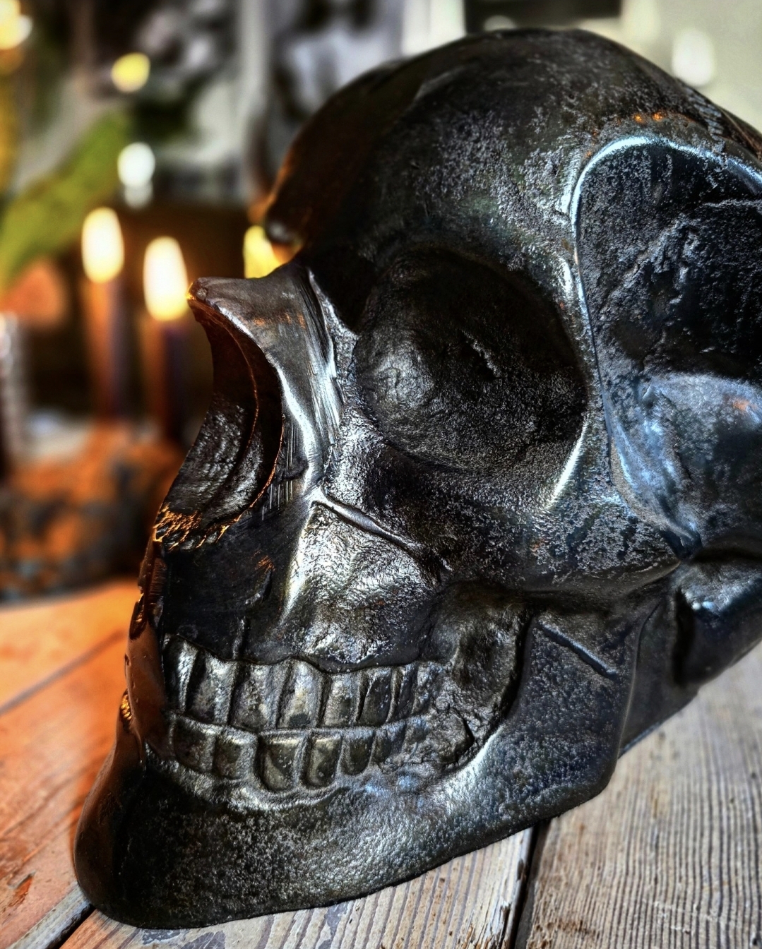 Dekoration - Metal Skull with Horns - 4