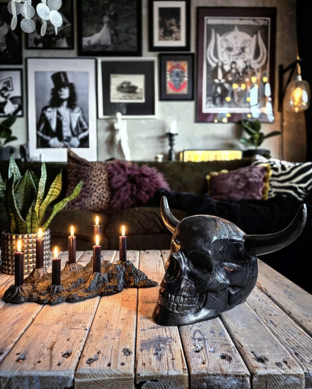 Dekoration - Metal Skull with Horns - 2