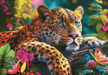 Reclining Leopard, 500 Bitar CherryPazzi