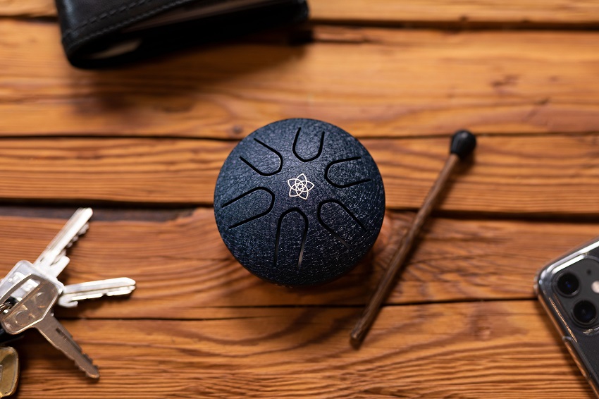 MEINL Sonic Energy Pocket Steel Tongue Drum Navy Blue, A Major, OM - 6