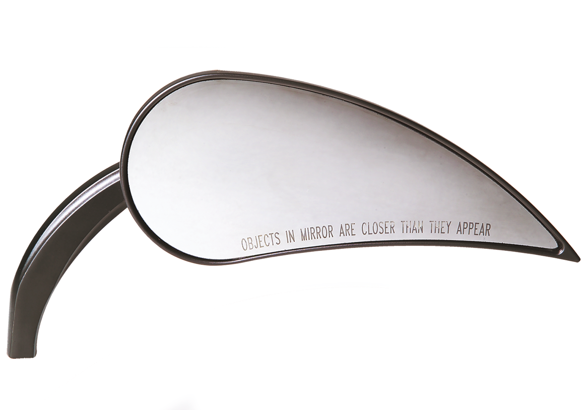 Ness Mirror RAD III W/ Short Stem Black Right