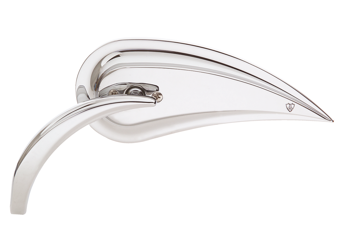 Ness Mirror RAD III W/ Short Stem Chrome Left