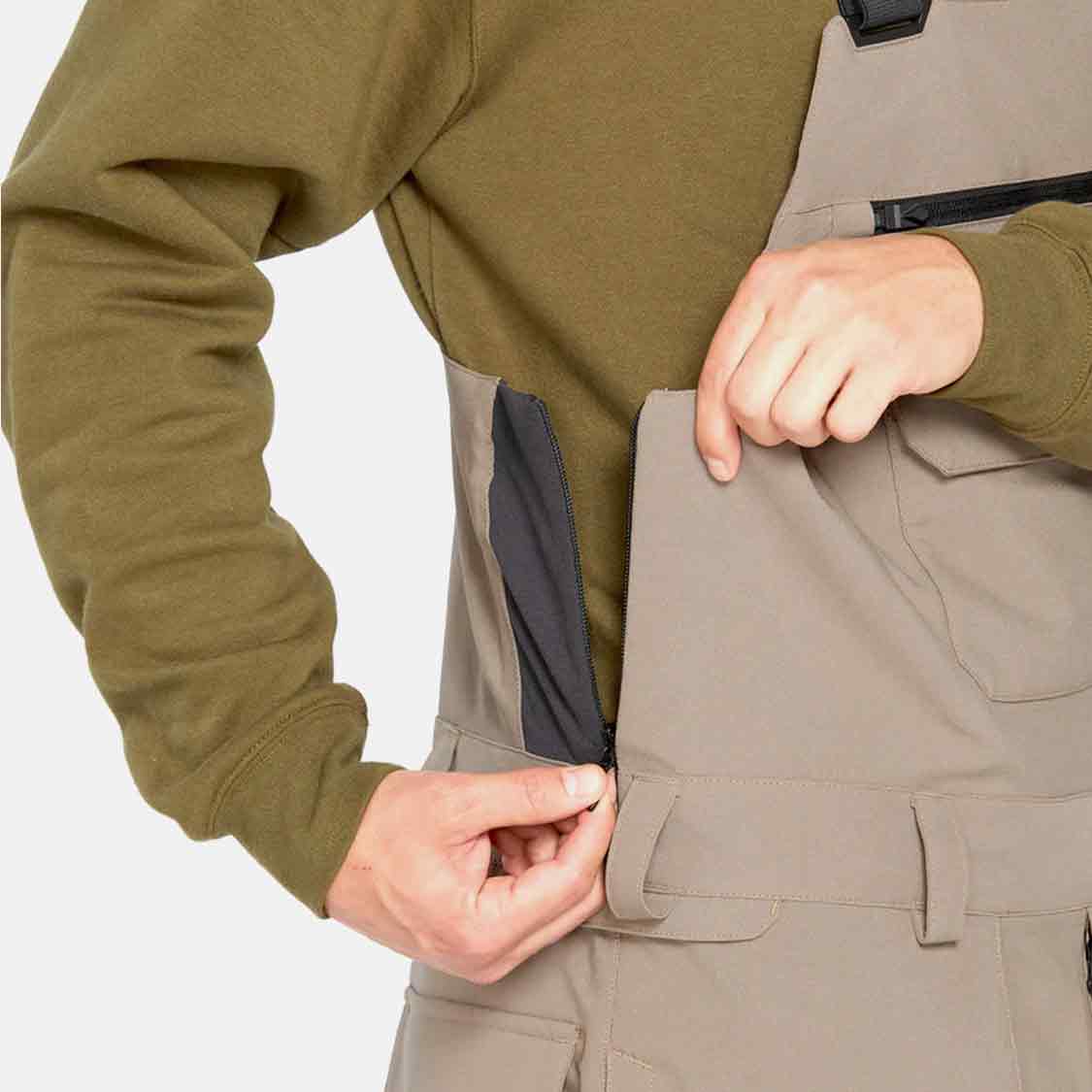 Volcom - Roan Bib Overall Chestnut Brown - 5