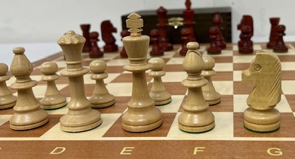 Hamburg komplett schackspel med Mahognybetsade pjäser - 5