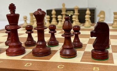 Hamburg komplett schackspel med Mahognybetsade pjäser - 7