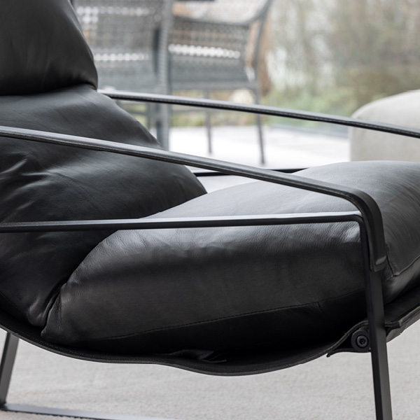 Lounge armchair Hillsdale Titanic Anthracite - 4