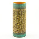 Green/Brown Cylinder Vase from Üebelacker Keramik 23 cm (1960s) 
