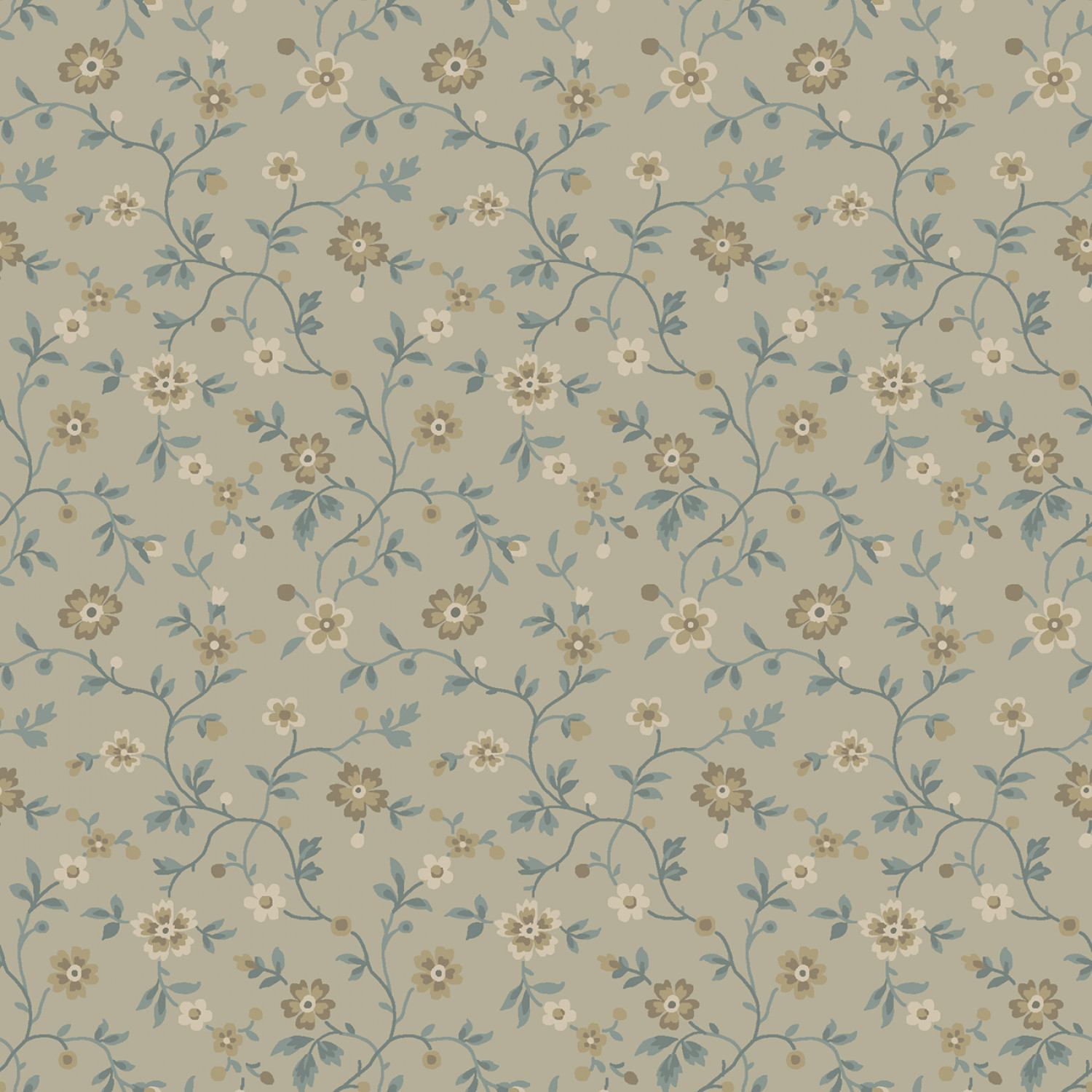 Dark & Stormy - Taupe Floral Vine (30 x 110 cm)