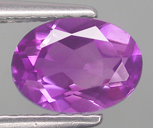 0.85 carat vacker oval formad naturlig ametist sten - 3