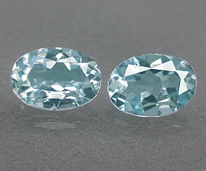 Topacio azul cielo natural suelto de talla ovalada calibrado de 7 x 5 mm a juego de 1,93 ct