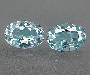 Topacio azul cielo natural suelto de talla ovalada calibrado de 7 x 5 mm a juego de 1,93 ct