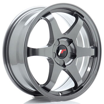 JR Wheels JR3 17x7 ET20-42 Oborrad Gun Metal
