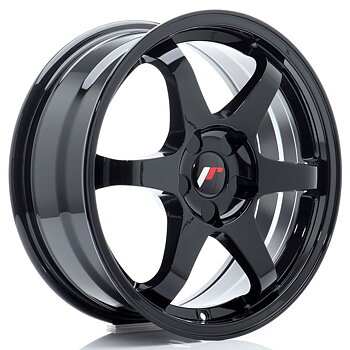 JR Wheels JR3 17x7 ET20-42 Oborrad Gloss Black