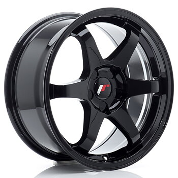 JR Wheels JR3 17x8 ET20-35 Oborrad Gloss Black