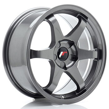 JR Wheels JR3 17x8 ET20-35 Oborrad Gun Metal