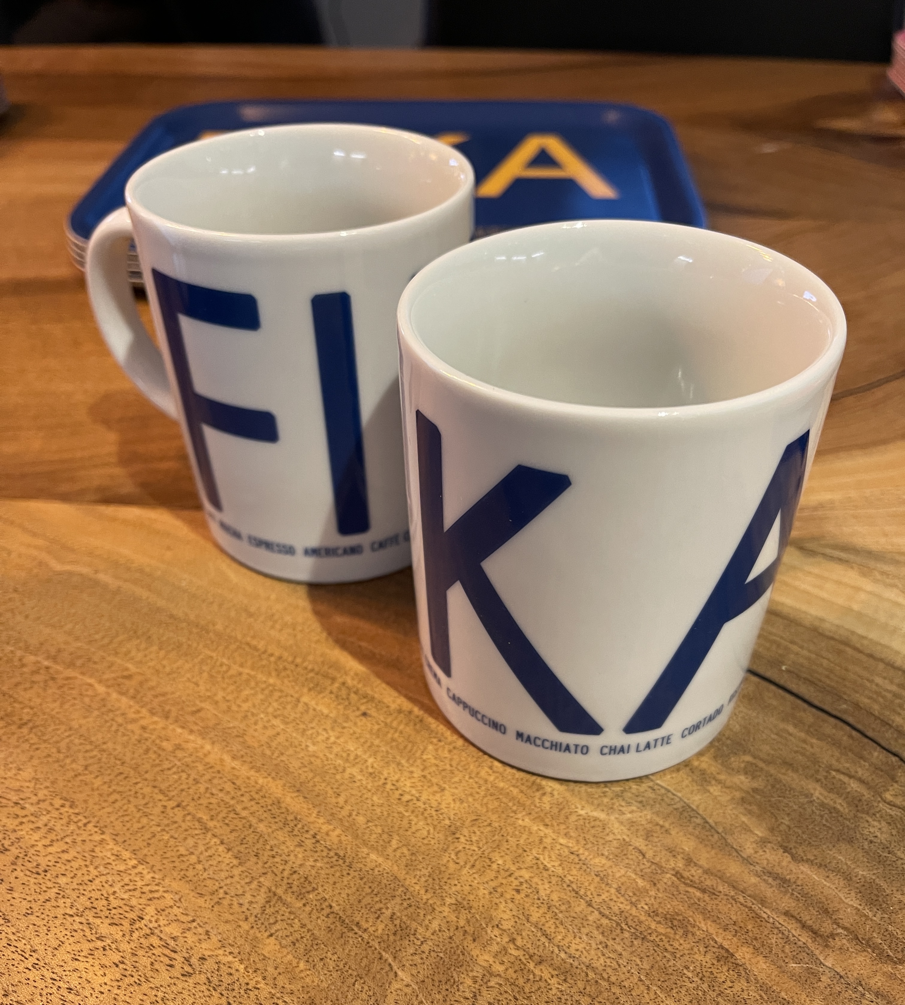 Mugg FIKA blå