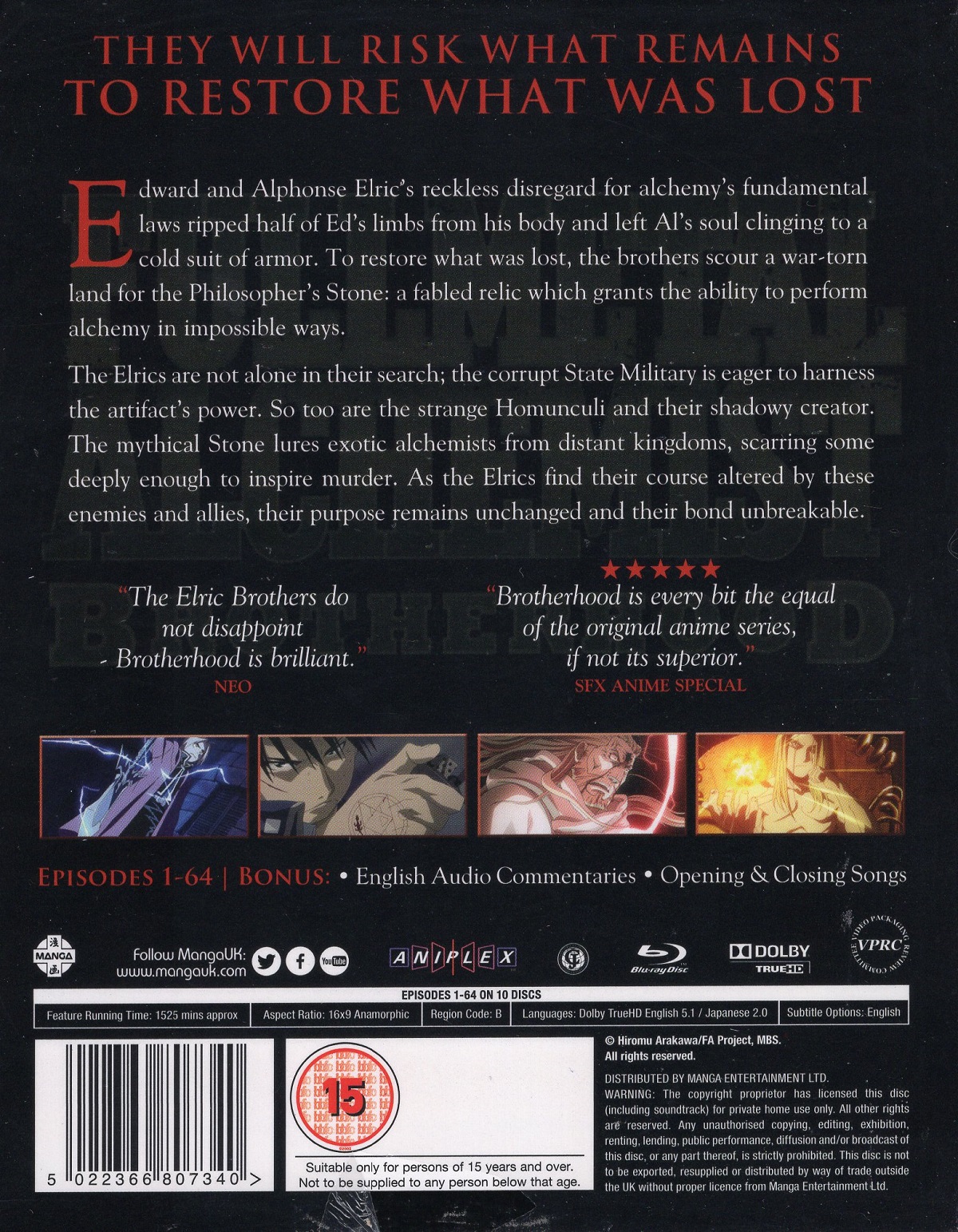 Fullmetal Alchemist Brotherhood: The Complete Series (ej svensk text) (Blu-ray) - 2