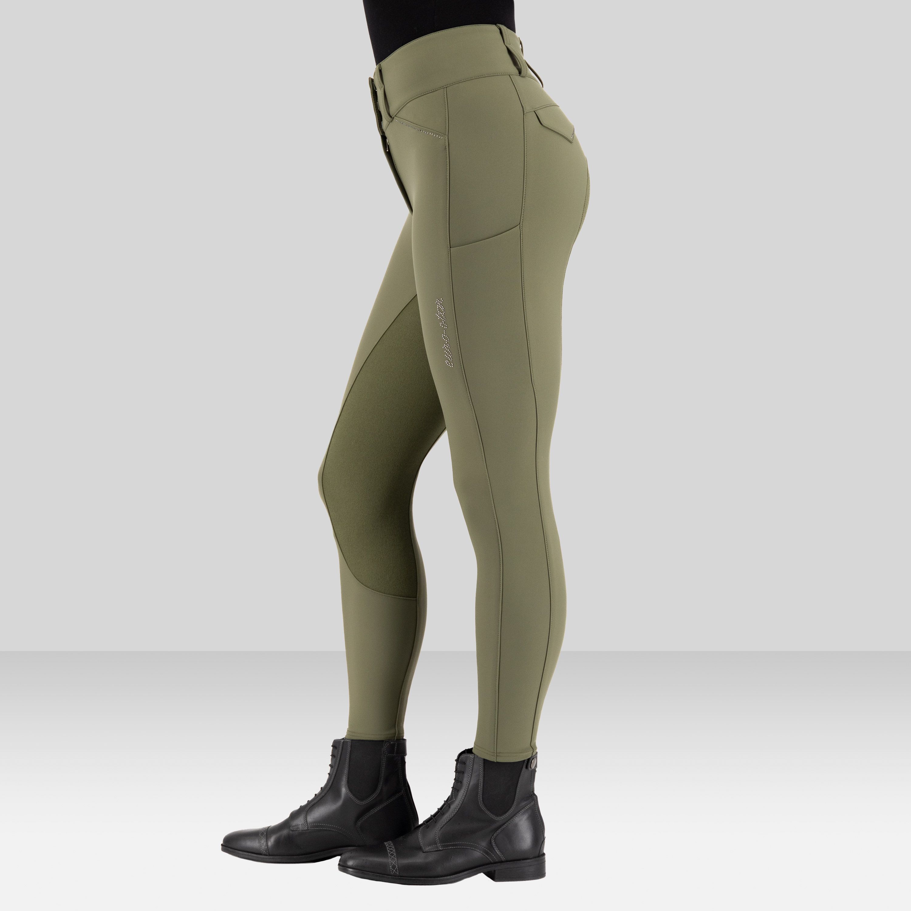 Euro-Star Ridbyxa Aurelia Thermo  FullGrip  Olive  - 3