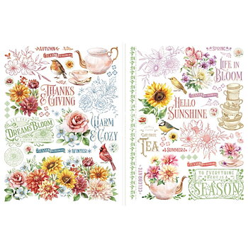 Graphic45 - Rub-On Transfers - Season To Celebrate