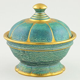 Josef Ekberg (1920s) Jar with Green Luster Glaze 17 cm