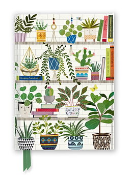 Georgia Breeze : Books & Plants - Skrivbok med magnetlås linjerad A5