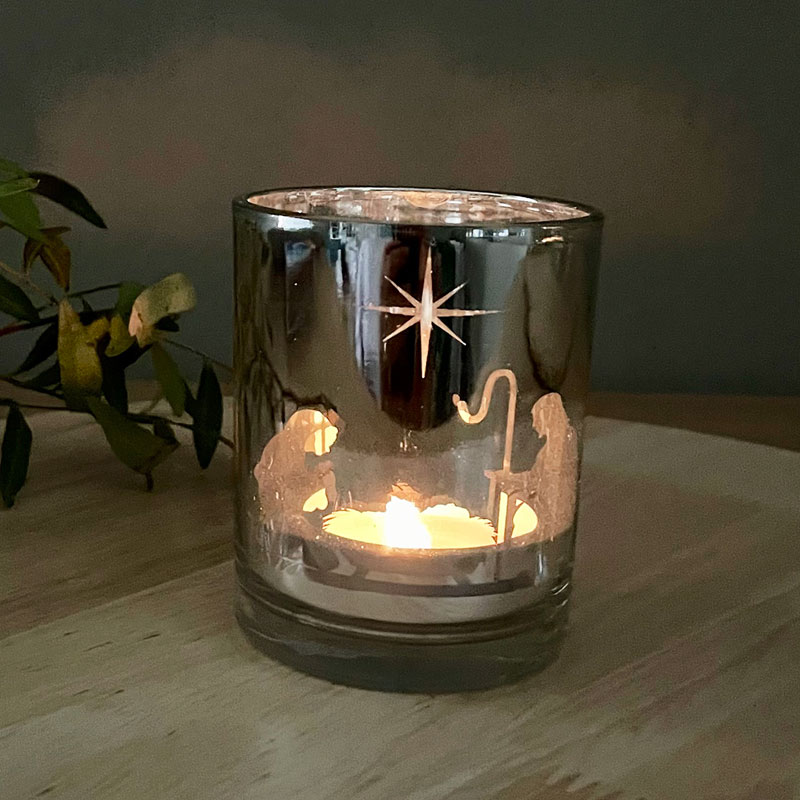 Ljuslykta – Julkrubba