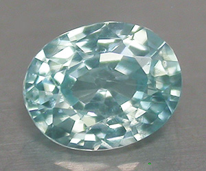 Impresionante circonita azul suelta natural de corte ovalado calibrado de 0,52 ct de 5 x 4 mm - 3