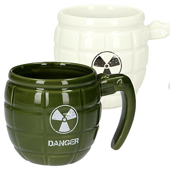 Granat-Mugg grön och vit variant