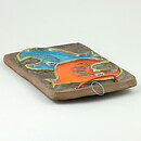Ninnie Forsgren (1960s) Wall Plaque with Colorful Fish Decor 22 cm