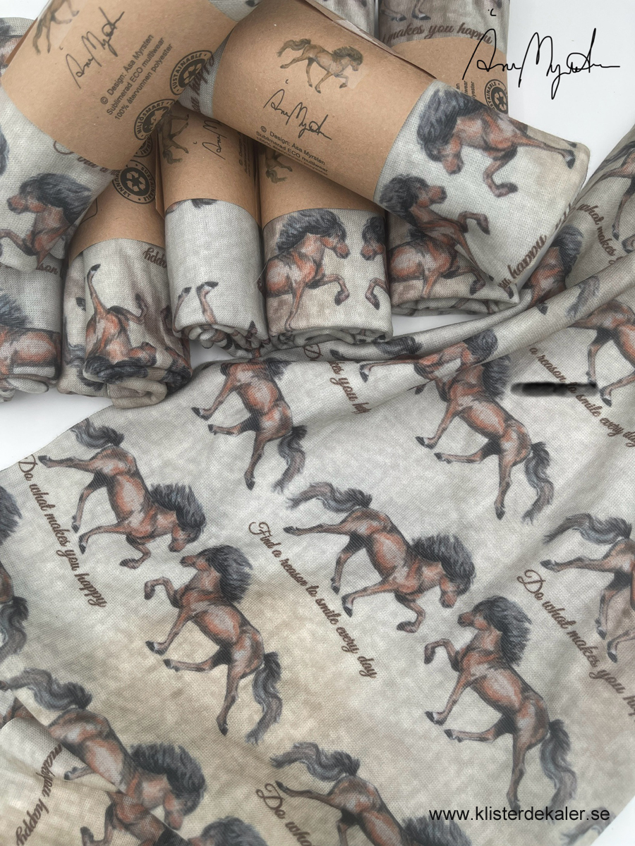 Multiscarf / Neckpiece Icelandic Horse Eco - Happy Moments - 2