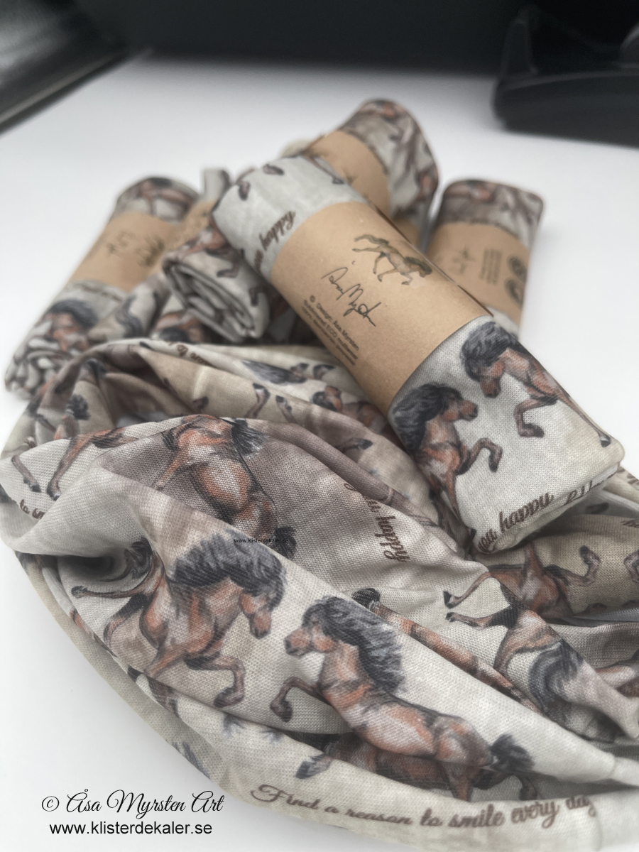 Multiscarf / Neckpiece Icelandic Horse Eco - Happy Moments - 4