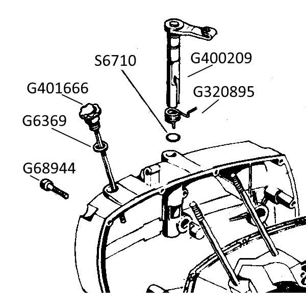 G68499 Voimansiirron ja vauhtipyörän kannen pulttipaketti Gilera Touring/Trail - 2