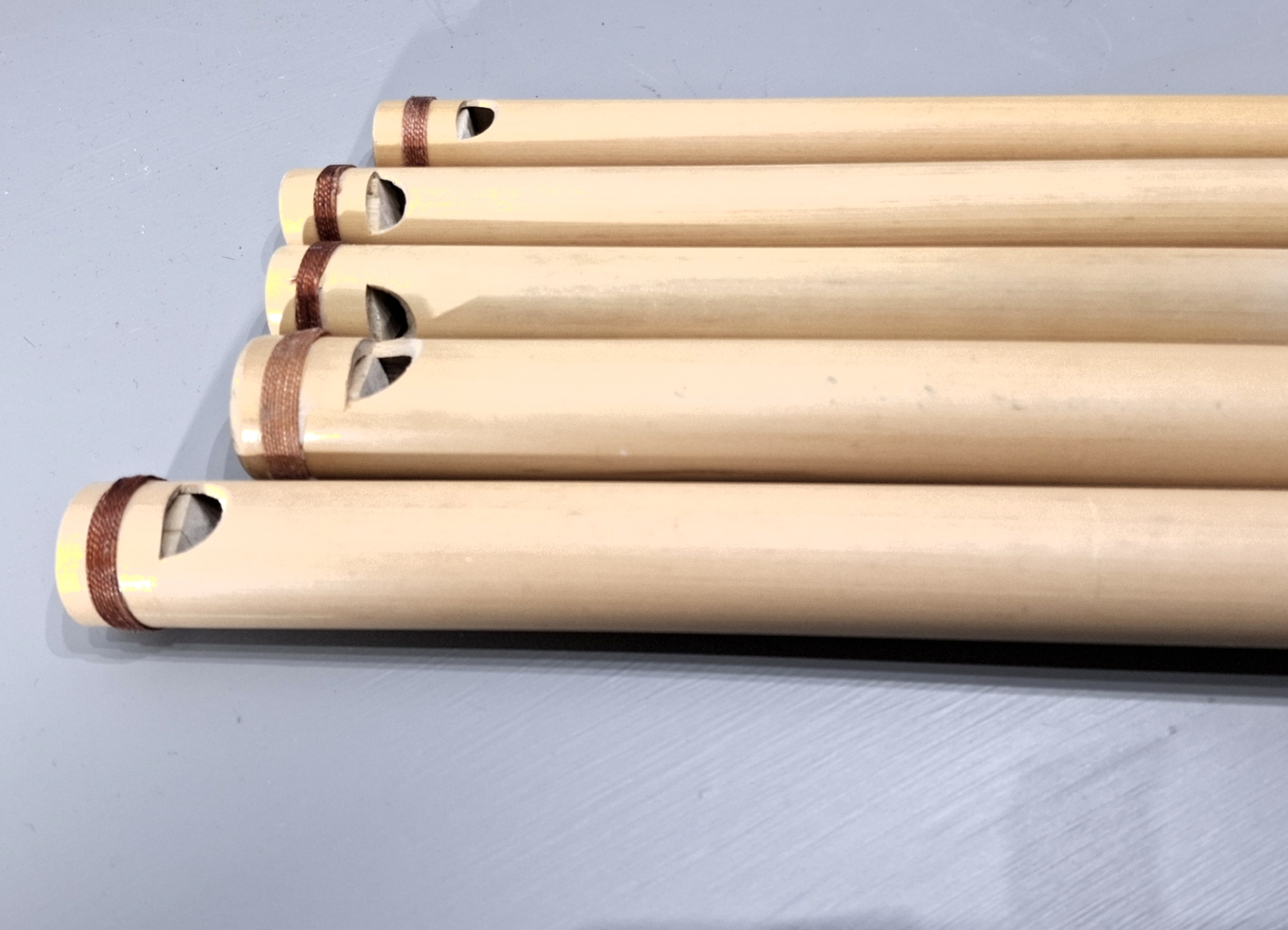Stämd Bambuflöjt Set med Instrument Axel Påse - 3