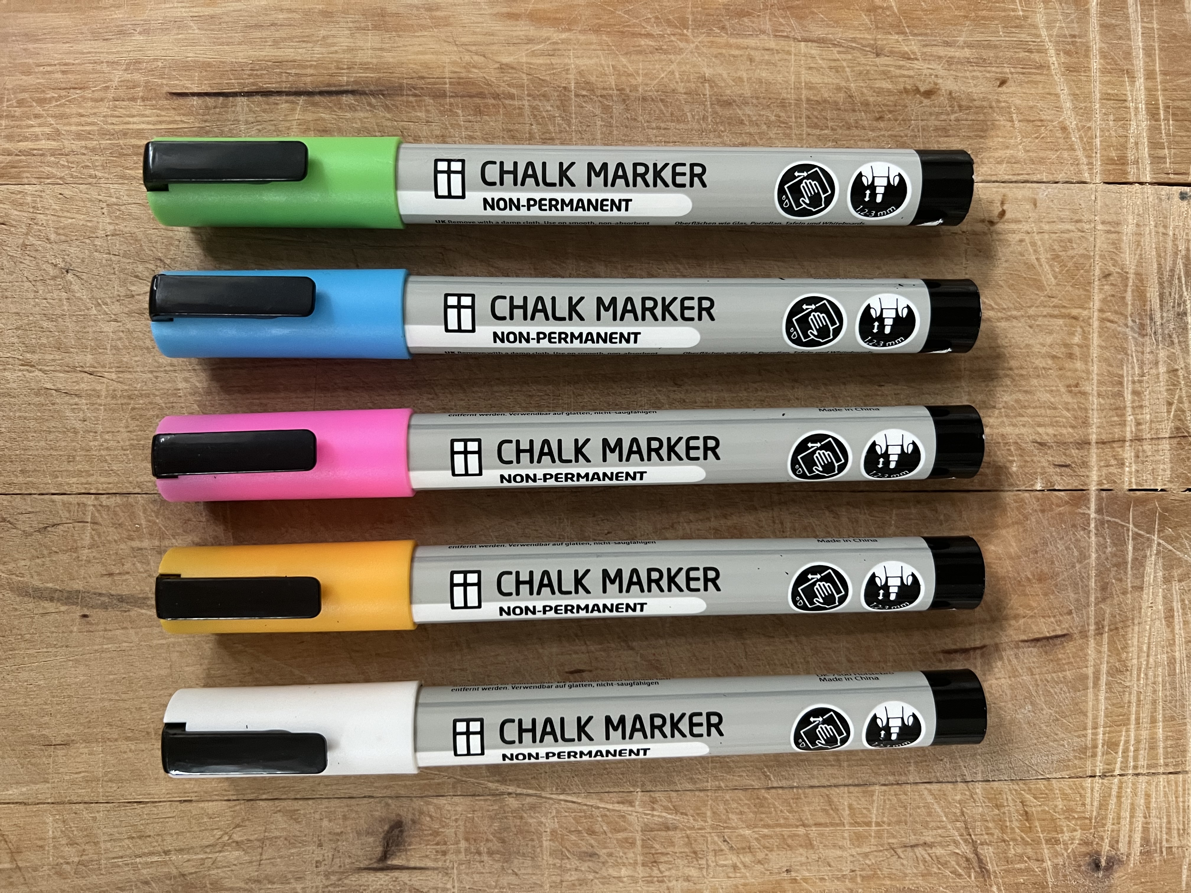 Chalk marker, starka färger