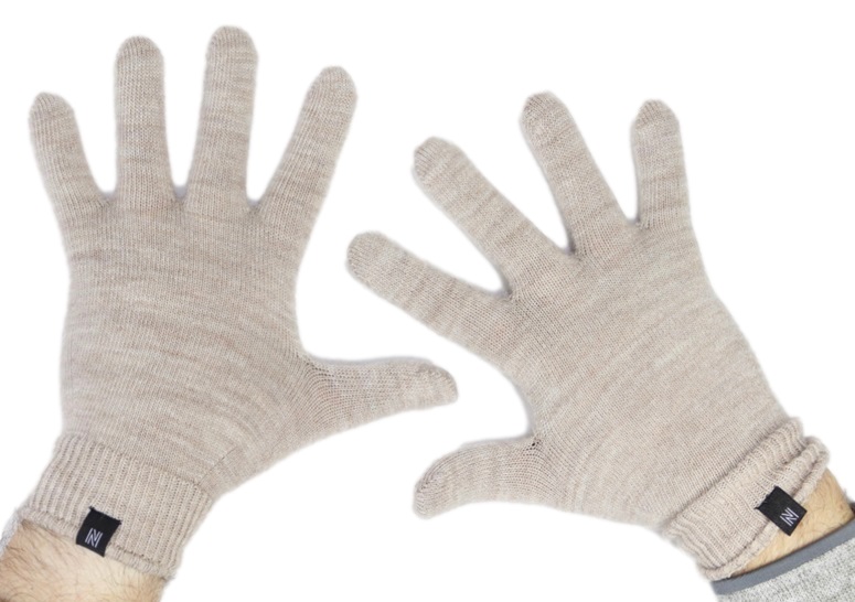 Norfolk Fingervantar Merinoull Oat