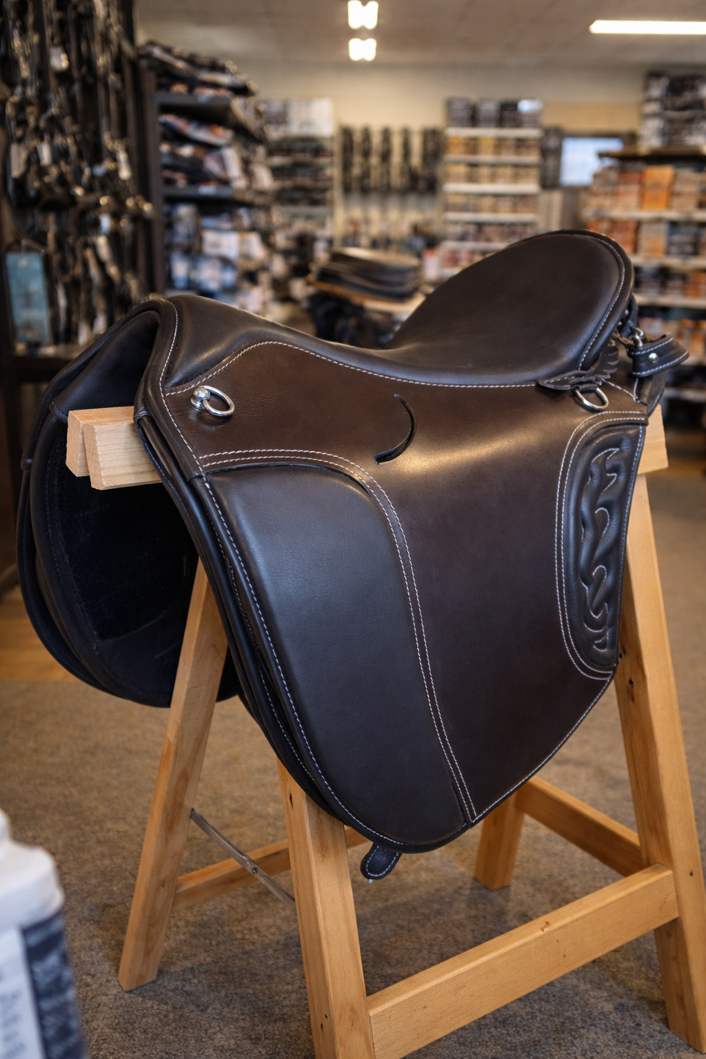 Bomlös barocksadel 17". Flexzone- Saddles "Liberty" - 3 Utbytbara koppjärn - 2