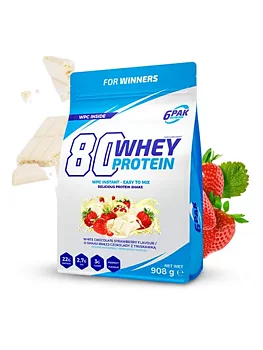 80 Vassleprotein - 908g    Vit Choklad-Jordgubb