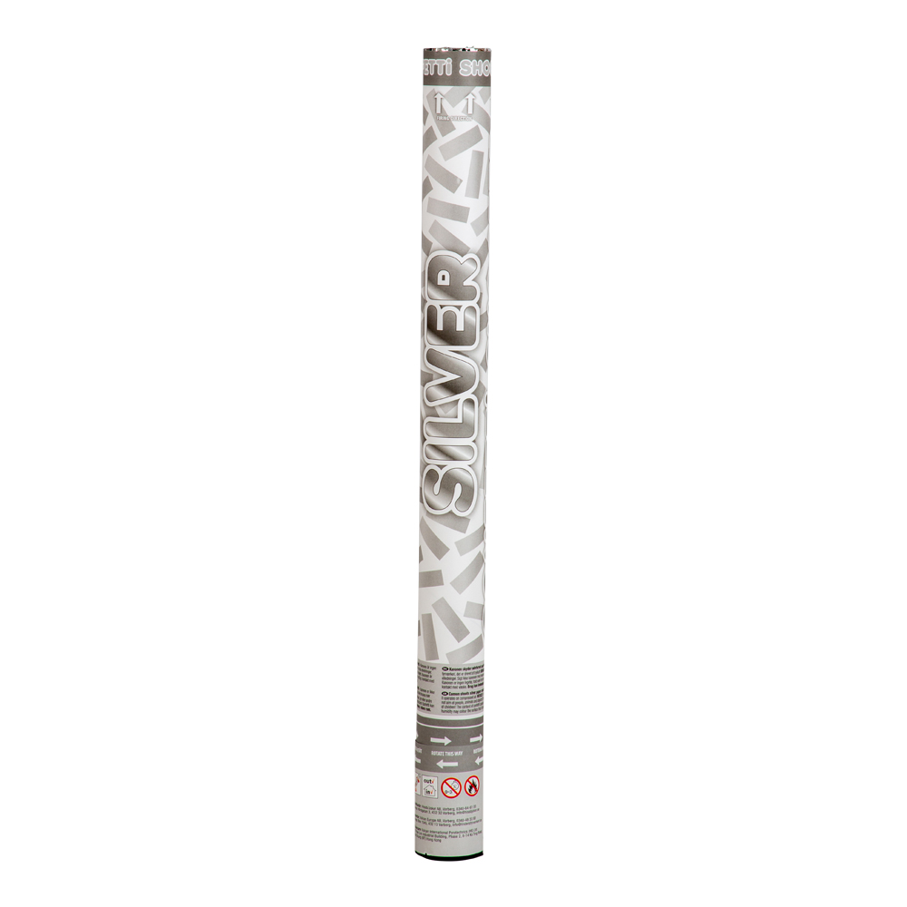 Confetti shooter - silver 60cm