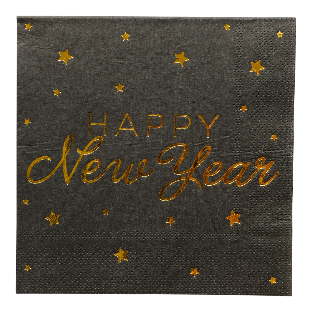 Servetter 33x33cm New Year 16-p