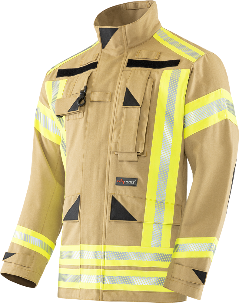 Brannbekledning, Fire Inforcer Redningsjakke fra Texport. NYHET, kan nå også leveres i Gold farge. - 2