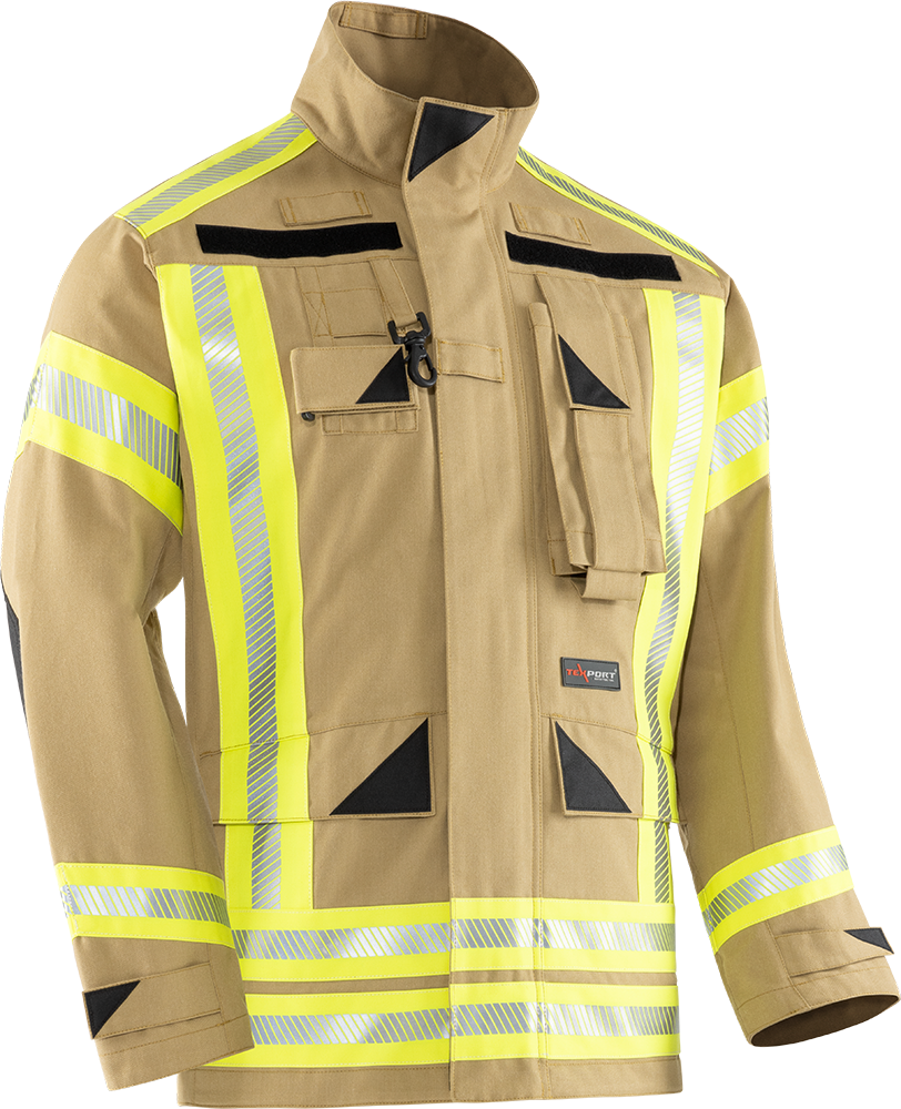 Brannbekledning, Fire Inforcer Redningsjakke fra Texport. NYHET, kan nå også leveres i Gold farge. - 3