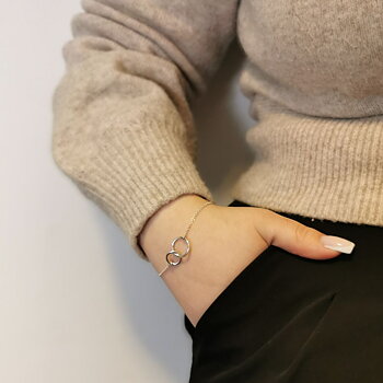 IAMLUND Linked Circles armband