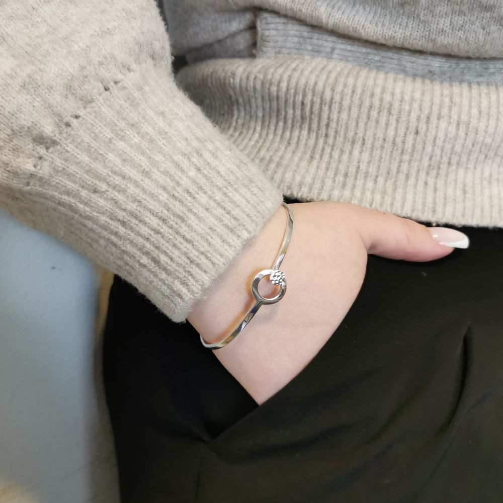 IAMLUND Hammered Disc armring - 4