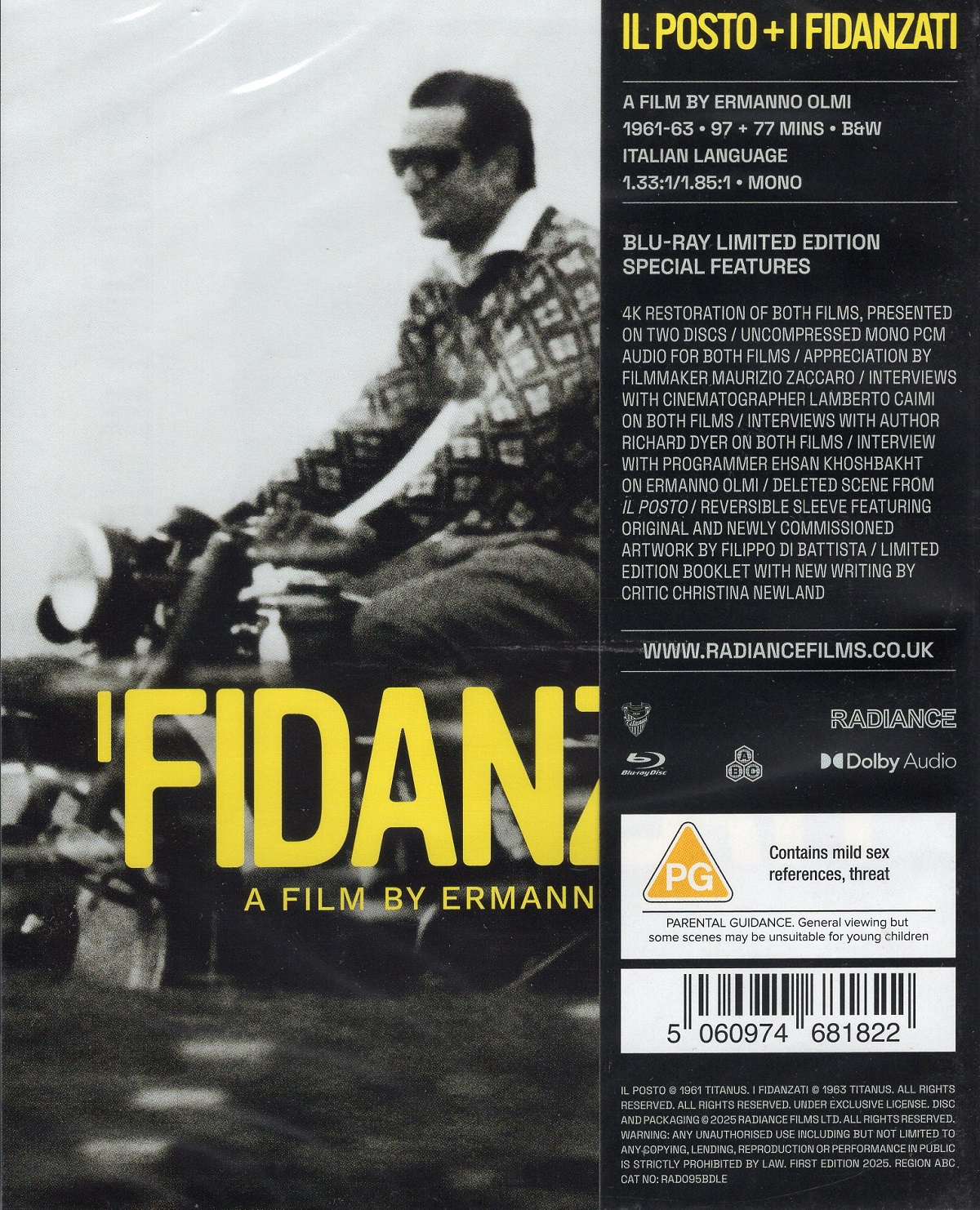 Il Posto + I Fidanzati (Limited Edition) (ej svensk text) (Blu-ray) - 2