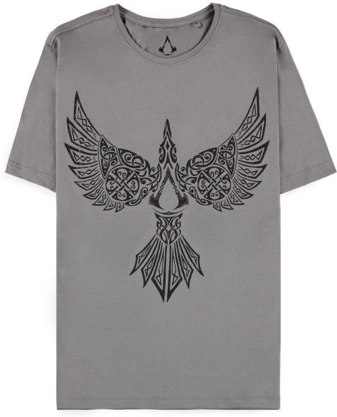 Assassins Creed Valhalla - Sýnin - Men's Short Sleeved T-shirt Grey (L)