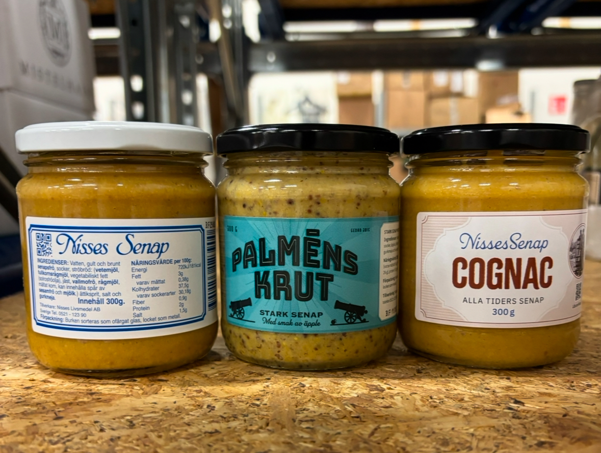 Nisses christmas mustard package